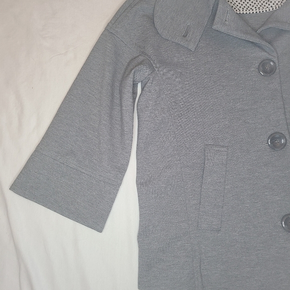 Luii Jacket / Blazer Front Close Knit Gray, Size Small - Picture 7 of 16